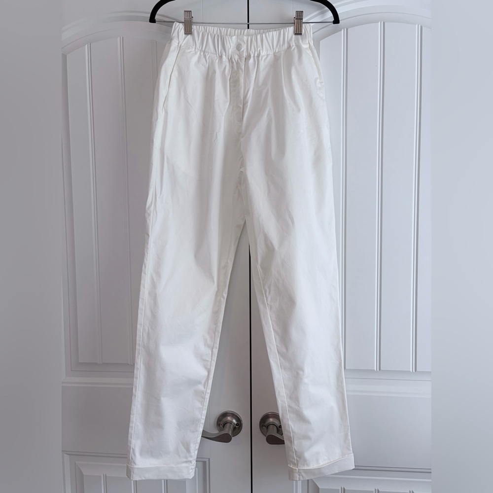 Aviva Zilberman The Visitor in White Women's‎ Elastic Waist Pants Size S